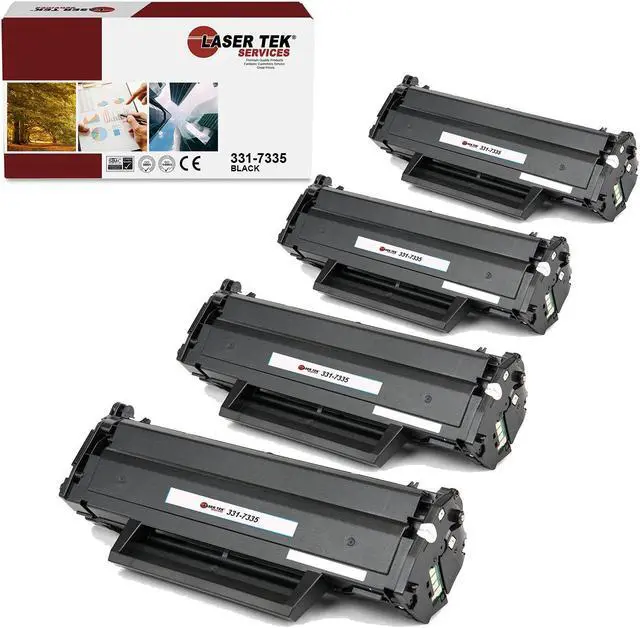 Main image of Laser Tek Services® 4 pack Dell B1160 (331-7335) Black Compatible Replacement Toner Cartridges