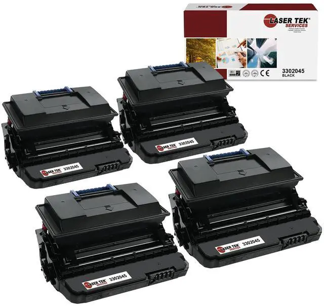 Main image of Laser Tek Services Compatible Toner Cartridge Replacement for Dell 5330 3302045 Works with Dell 5330 DN 5330DN Printers (Black, 4 Pack) - 20,000 Pages