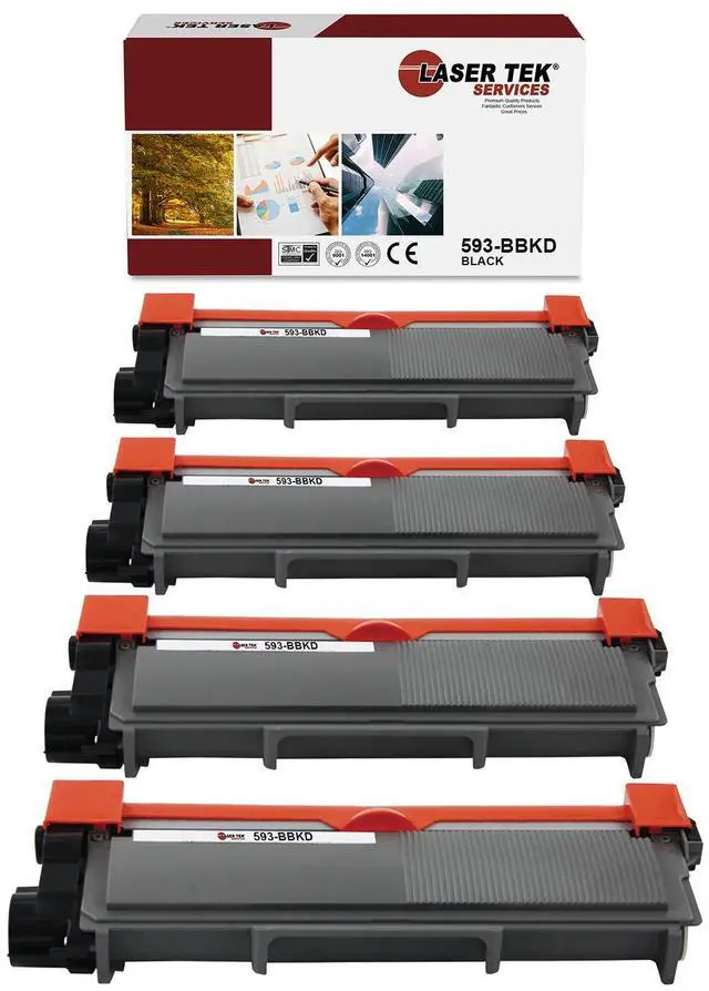 Main image of 4Pk LTS 593-BBKD Black Hi-Yield Compatible for Dell E310dw E514dw Cartridge