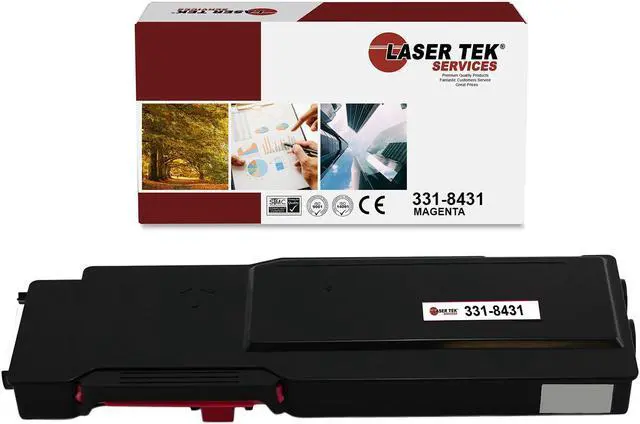 Main image of Laser Tek Services Compatible Toner Cartridge Replacement for Dell C3760 331-8434 Works with Dell C3760dn C3760n C3765dnf Printers (Magenta, 1 Pack) - 9,000 Pages