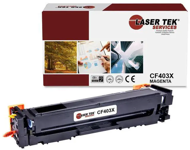 Main image of Laser Tek Services Compatible High Yield Toner Cartridge Replacement for HP 201X CF403X Works with HP Color Laserjet Pro M252dw M252n MFP Printers (Magenta, 1 Pack) - 2,300 Pages
