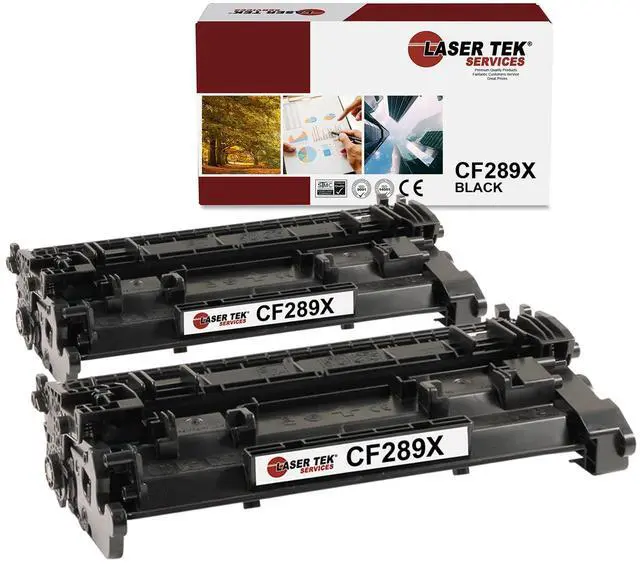 Main image of Laser Tek Services 89X Toner Cartridge 2 Pack  Compatible Replacement for CF289X High Yield Black  Works with M507, MFP M528 Series Printers (10,000 Pages)