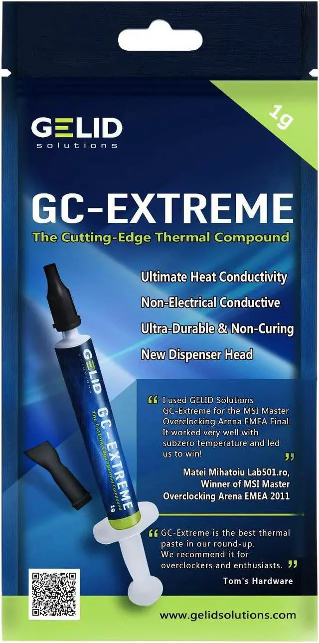Alt view image 2 of 5 - GELID Solutions GC-Extreme - Thermal Conductive Paste for Heatsink | Maximum Thermal Conductivity | Easy Application | Not Corrosive (1g)