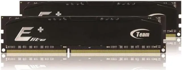 Alt view image 2 of 3 - Team 2GB Elite Plus Black DDR2 PC2-6400 800MHz 6-6-6-18 Dual Channel kit Model TPKD22G800HC6DC01