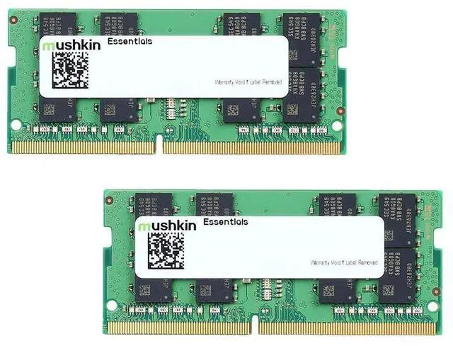 Main image of Mushkin 8GB (4GB x 2) Essentials 260-Pin DDR4 SO-DIMM DDR4 2666MHz Laptop Memory Model MES4S266KF4GX2