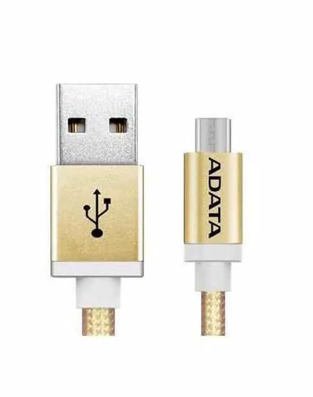 Alt view image 2 of 4 - AData Android USB to Micro USB Charging/Sync Cable, 100cm - Gold
