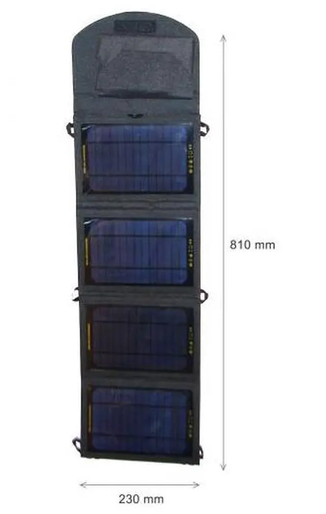 Alt view image 2 of 2 - EyezOff SP8 Foldable Solar Panel Pack (14W Capacity) 5V/2.2A Output