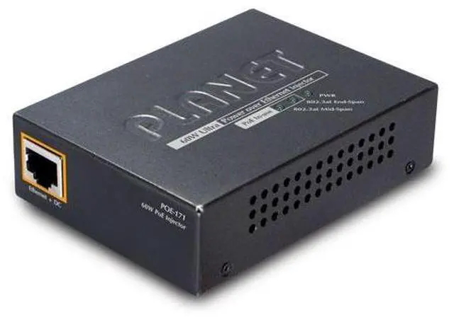 Main image of Planet POE-171 Single-Port 10/100/1000 Mbps Ultra PoE Injector (60 Watts)