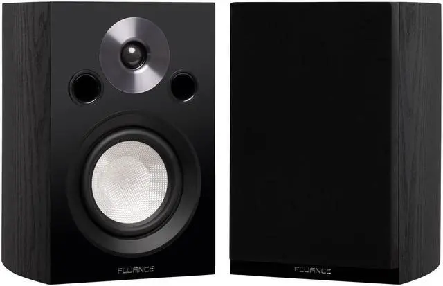 Alt view image 2 of 7 - Fluance Reference Compact Surround Sound Home Theater 5.0 Channel Speaker System including 2-Way Bookshelf, Center Channel and Rear Surround Speakers - Black Ash (X850BC)