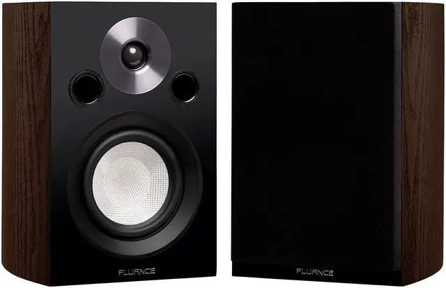 Alt view image 3 of 7 - Fluance Reference Compact Surround Sound Home Theater 5.0 Channel Speaker System including 2-Way Bookshelf, Center Channel and Rear Surround Speakers - Natural Walnut (X850WC)