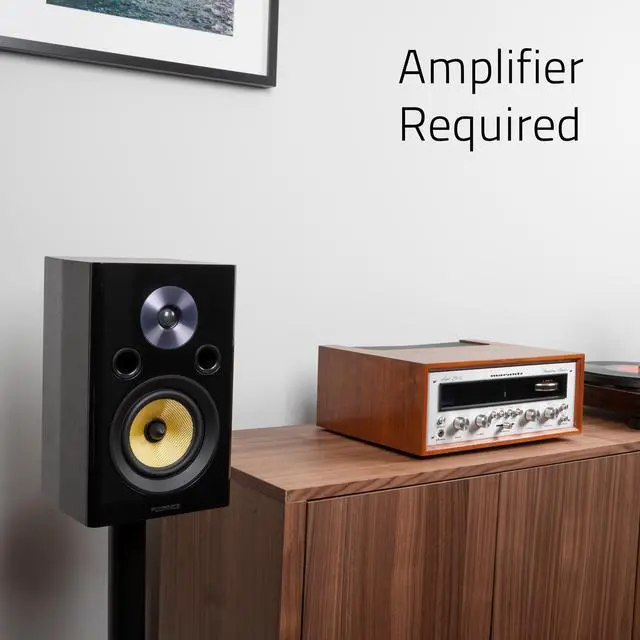 Alt view image 11 of 11 - Fluance Signature HiFi 2-Way Bookshelf Surround Sound Speakers for 2-Channel Stereo Listening or Home Theater System  - Natural Walnut/Pair (HFSW)