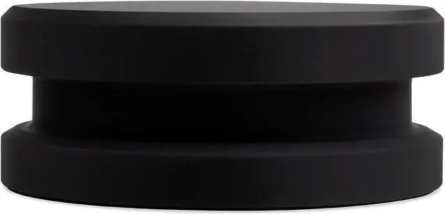 Alt view image 4 of 7 - Fluance Cork Platter Mat and HiFi Vinyl Record Weight 760 gram Steel LP Disc Stabilizer Turntable Accessory with Rubberized Coating and Protective Velvet Pad for Vibration Damping (RW03)