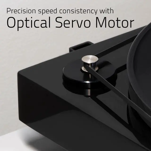 Alt view image 9 of 13 - Fluance RT85 Reference High Fidelity Vinyl Turntable Record Player with Ortofon 2M Blue Cartridge, Acrylic Platter, Speed Control Motor High Mass MDF Wood Plinth Vibration Isolation Feet - Piano Black