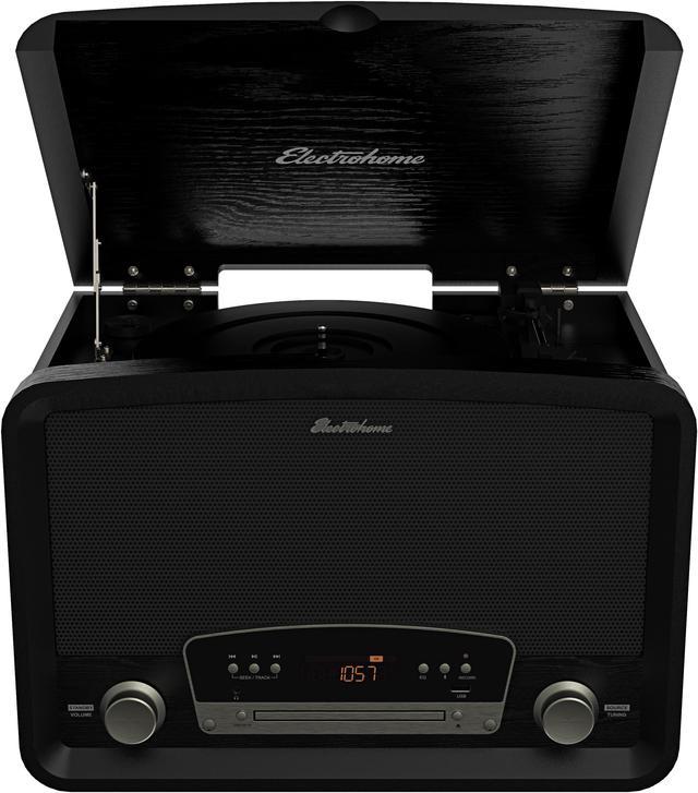 Electrohome Kingston 7-in-1 Vintage Vinyl Record Player Stereo