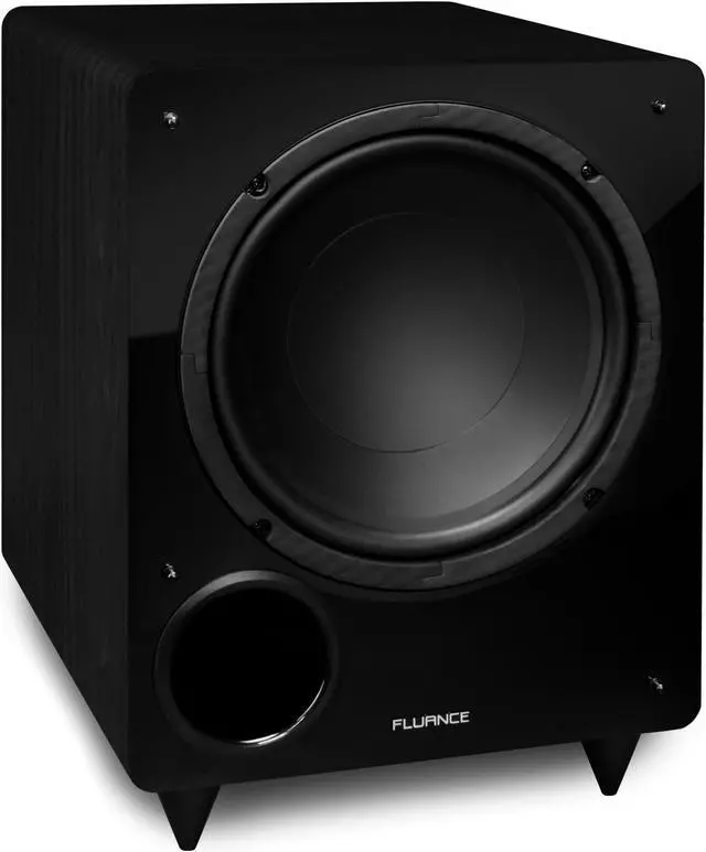 Alt view image 3 of 7 - Fluance Ai61 Powered 6.5" Stereo Bookshelf Speakers (Lucky Bamboo), DB10 10" Low Frequency Ported Front Firing Powered Subwoofer (Black Ash), 15 ft RCA Ultimate Performance Collection Subwoofer Cable