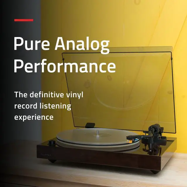 Alt view image 2 of 7 - Fluance RT85N Reference High Fidelity Vinyl Turntable Record Player with Nagaoka MP-110 Cartridge, Acrylic Platter, Speed Control Motor High Mass MDF Wood Plinth Vibration Isolation Feet - Piano White