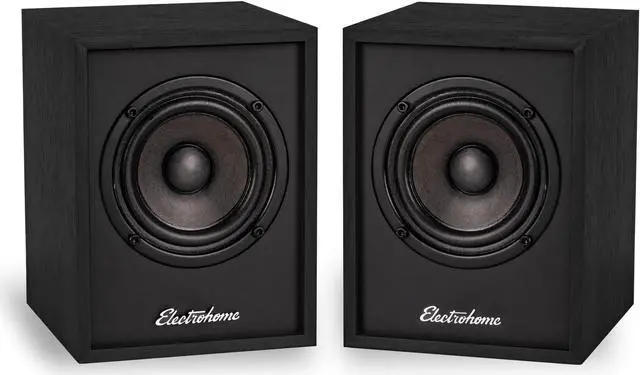 Main image of Electrohome Huntley Powered Bookshelf Speakers with Built-in Amplifier and 3" Drivers for Turntable, TV, PC and Wireless Music Streaming featuring Bluetooth 5, RCA and Aux (EB10B)