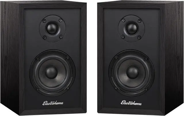 Main image of Electrohome Berkeley 2.0 Stereo Powered Bookshelf Speakers with Built-in Amplifier and 3" Drivers for Turntable, TV, PC and Wireless Music Streaming featuring Bluetooth 5, RCA and Aux (EB20B)