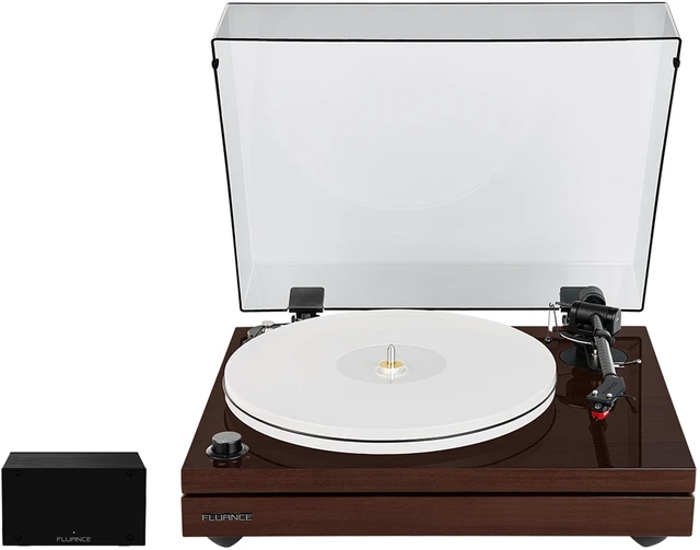 Main image of Fluance RT87 Reference High Fidelity Dual-Plinth Turntable with AT-VM95ML Cartridge, PA10 Phono Preamp (Natural Walnut)