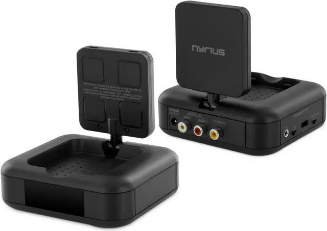 Alt view image 9 of 13 - Nyrius 5.8GHz 4 Channel Wireless Video & Audio Sender Transmitter & Receiver with IR Remote Extender for Streaming Cable, Satellite, DVD to TV Wirelessly - 2 PACK