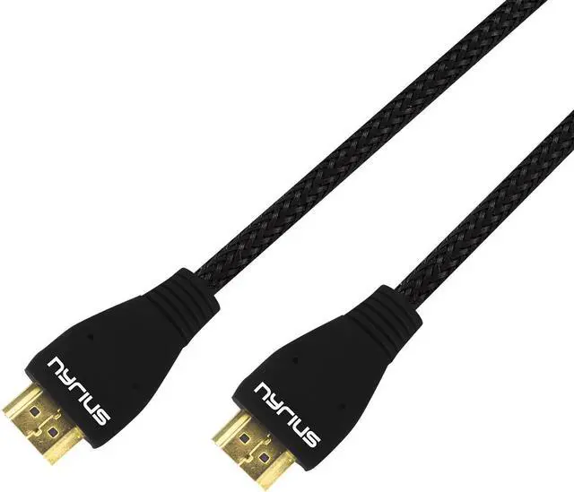 Alt view image 6 of 6 - Nyrius High Speed HDMI Cable (6 Feet) Supports 3D, Ethernet, & Audio Return - 2 Pack