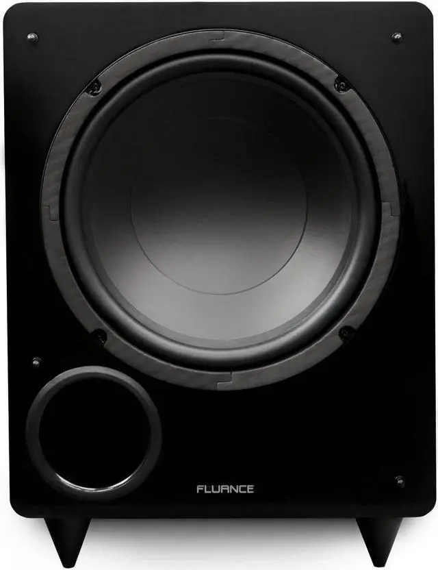 Alt view image 11 of 12 - Fluance DB10W 10-inch Low Frequency Powered Subwoofer for Home Theater (Natural Walnut)