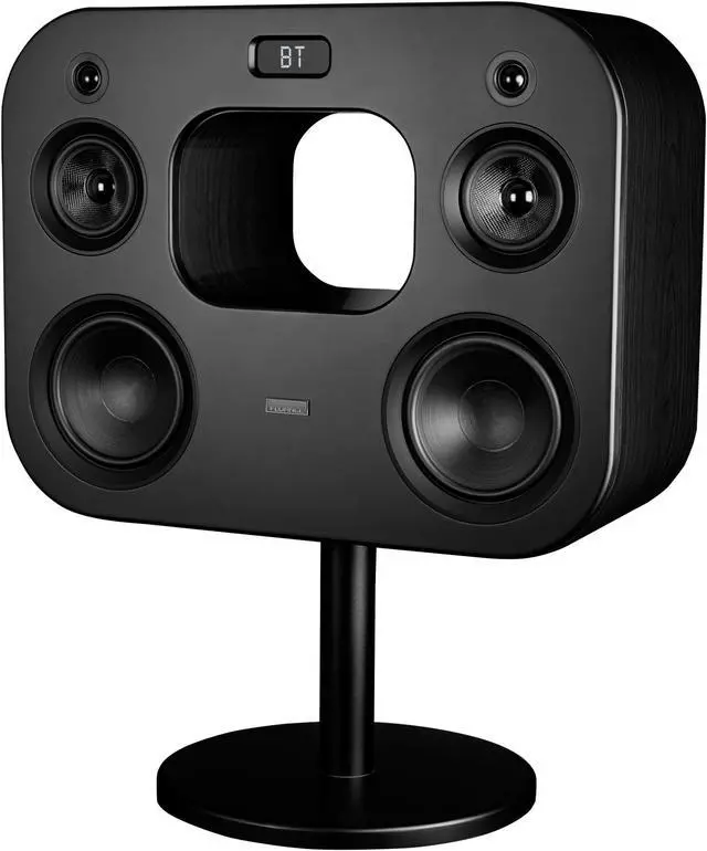 Alt view image 2 of 13 - Fluance Fi70 Three-Way Wireless High Fidelity Music System with Powerful Amplifier & Dual 8" Subwoofers (Black Ash)