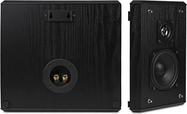 Alt view image 4 of 14 - Fluance Elite High Definition 2-Way Bipolar Surround Speakers for Wide Dispersion Surround Sound in Home Theater Systems - Black Ash/Pair (SXBP2)