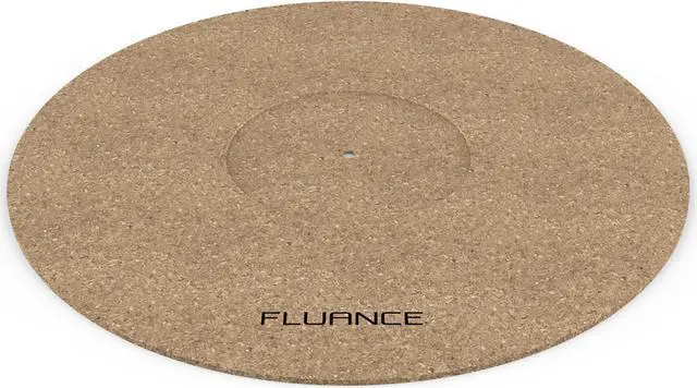 Main image of Fluance Turntable Cork Platter Mat - Audiophile Grade Improves Sound & Performance for Vinyl Record Players (TA21)