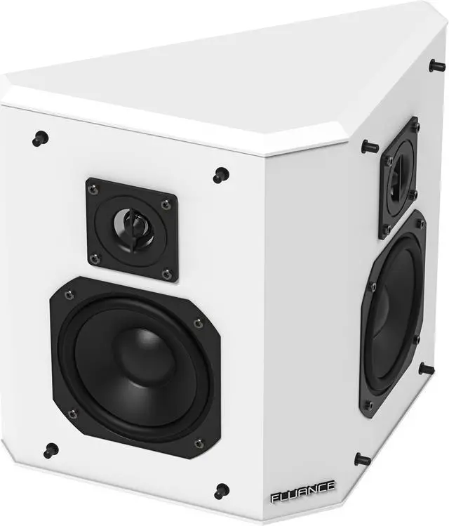 Alt view image 5 of 12 - Fluance Elite High Definition 2-Way Bipolar Surround Speakers for Wide Dispersion Surround Sound in Home Theater Systems - White/Pair (SXBP2WH)