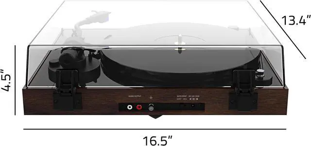 Alt view image 7 of 13 - Fluance RT85 Reference High Fidelity Vinyl Turntable Record Player with Ortofon 2M Blue Cartridge, Acrylic Platter, Speed Control Motor, High Mass MDF Wood Plinth, Vibration Isolation Feet - Walnut