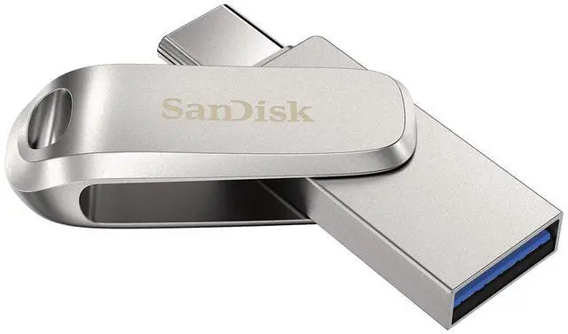 Alt view image 2 of 6 - SanDisk SDDDC4 256GB Metal Ultra Dual Drive Luxe 256G USB 3.1 150MB/s Type-C / Type-A OTG Flash Pen Thumb Drive SDDDC4-256G-G46