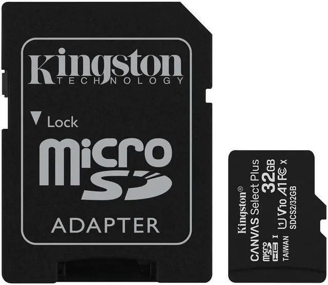 Alt view image 2 of 20 - Kingston Canvas Select Plus 32GB Flash Memory Card and Adapter SDCS2/32GB