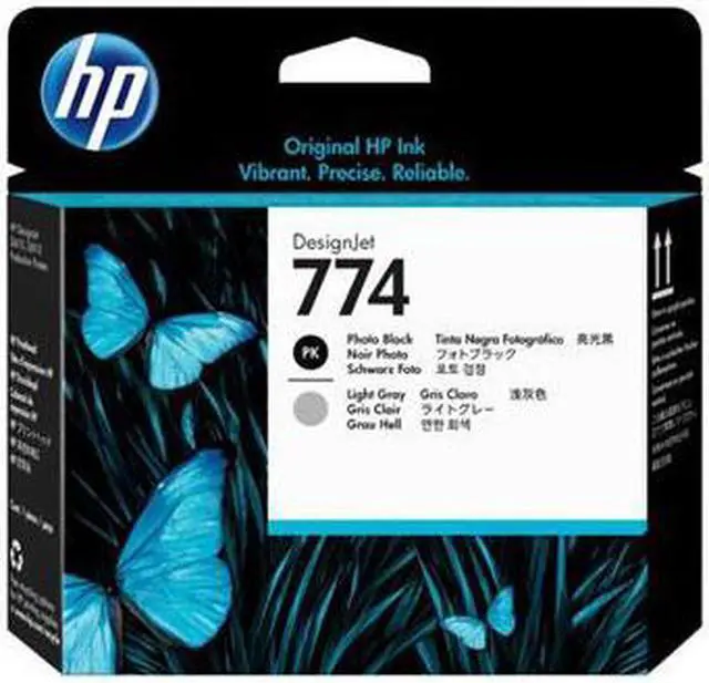 Main image of HP 774 Photo Black/Light Gray DesignJet Printhead, P2W00A