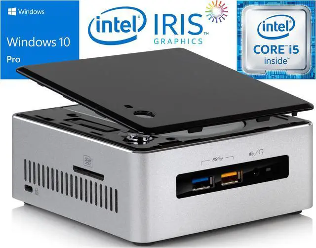Alt view image 2 of 7 - Intel NUC6i5SYH Mini PC, Intel Core i5-6260U Upto 2.90GHz, 8GB RAM, 1TB NVMe SSD, HDMI, Mini DisplayPort, Card Reader, Wi-Fi, Bluetooth, Windows 10 Pro