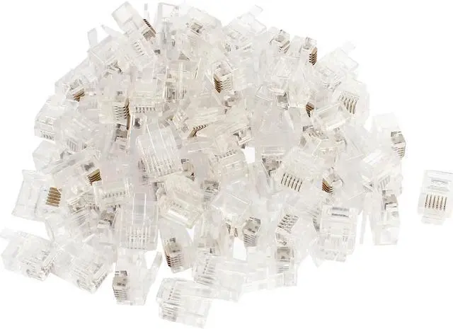 Main image of 80pcs RJ12 6P6C Modular Plug Network Crimp Ethernet Cord Wire Adapter Connector