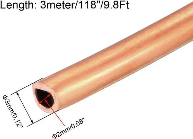 Alt view image 2 of 4 - Refrigeration Tubing, 1/8" OD x 5/64" ID x 9.8 Ft Soft Coil Copper Tubing