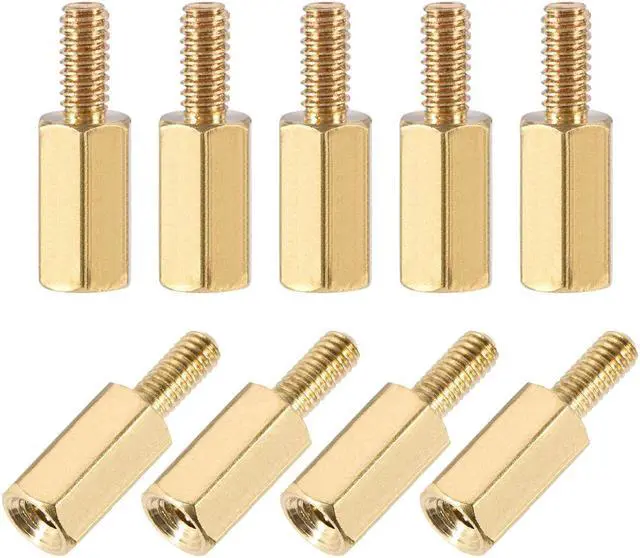Main image of M2.5x9mm+6mm Male-Female Brass Hex PCB Motherboard Spacer Standoff for FPV Drone Quadcopter, Computer & Circuit Board 100pcs