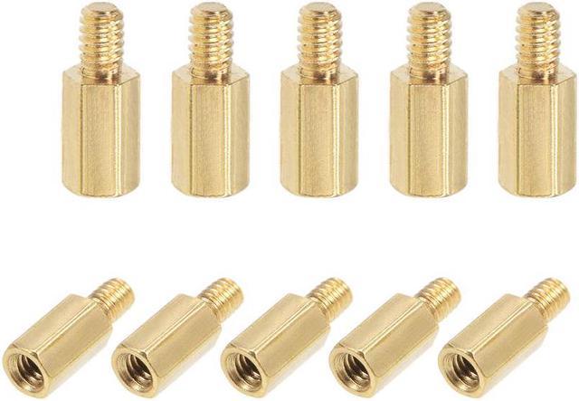 M2x5mm+3mm Male-Female Brass Hex PCB Motherboard Spacer Standoff