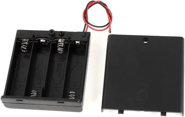 Main image of ON/OFF Switch Spring Loaded 4 x AA 1.5V Battery Holder Case Cell Box