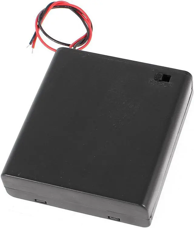 Alt view image 2 of 2 - ON/OFF Switch Spring Loaded 4 x AA 1.5V Battery Holder Case Cell Box