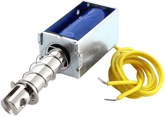 Main image of Unique Bargains DC 9V 10mm Stroke 50g Force Open Coil Form Pull Solenoid Electromagnet