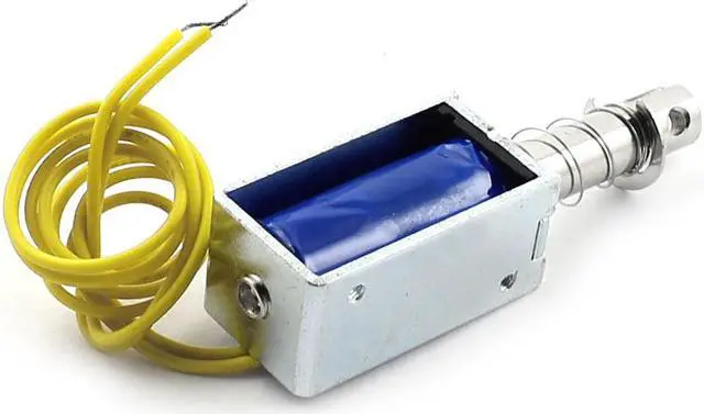 Alt view image 2 of 2 - Unique Bargains DC 9V 10mm Stroke 50g Force Open Coil Form Pull Solenoid Electromagnet