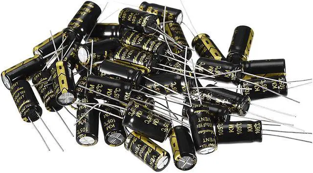 Main image of Aluminum Radial Electrolytic Capacitor 1000uF 16V Life 8 x 16 mm Black 40pcs