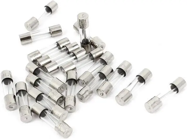 Main image of AC 250V 20A Quick Blow Acting Type Glass Tube Fuses 5mm x 20mm 20 Pcs