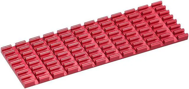 Main image of M.2 Aluminum Heatsink 70x22x3mm Red for 2280 SSD