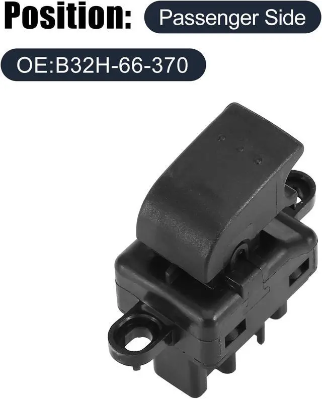 Alt view image 2 of 6 - B32H-66-370 Car Power Window Switch Replacement Black for Mazda 3 2004-2009