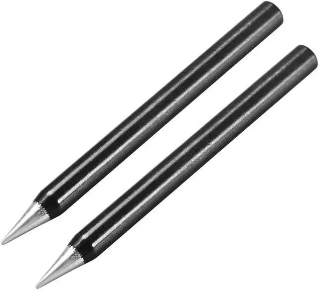 Main image of 5mm x 70mm Lead-free Soldering Iron Tip Replacement Solder Conical Tip 60W Black 2pcs