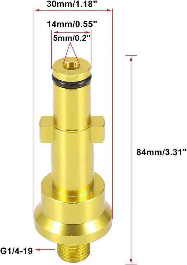 Alt view image 2 of 6 - Car High Pressure Foam Spray Washer Adapter Nozzle for Nilfisk for Stihl G1/4-19