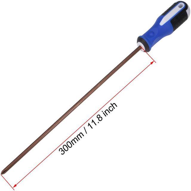 6mm Phillips PH2 Magnetic Screwdriver 11.8 Inch S2 Steel Round